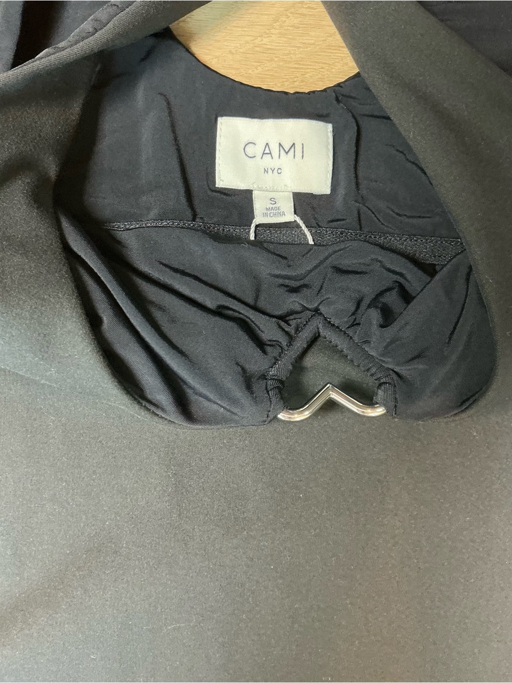 Cami NYC Camilla Tayma Heart Ring Feminine Y2K Bodysuit Black Size Small NWT! - Picture 12 of 12
